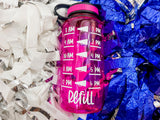 Cheerleader Water Bottle Tracker | Motivational Water Bottle | Cup for Water |Personalized Water Bottle Hourly Time Tracker | Cheer Bottle