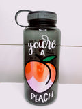 You're A Peach Water Tracker Bottle